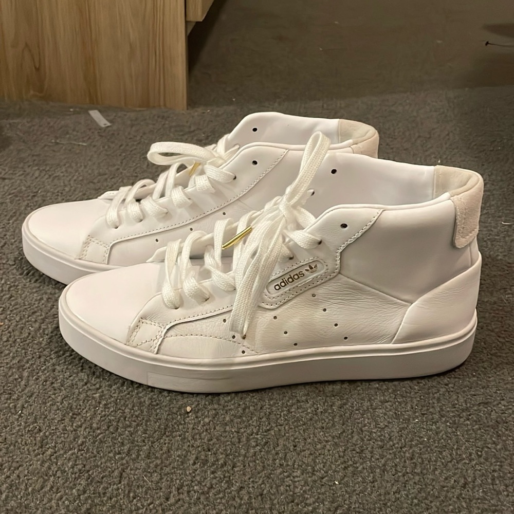Adidas high top sneakers - size women 6.5